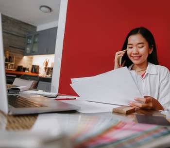 manager with paper