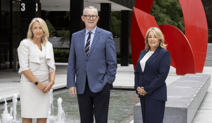 Left to right: Katharine Byrne, Partner and Head of Advisory; Brian McEnery, Managing Partner and Sinead Wallace, Director and Head of Executive Search & Advisory.